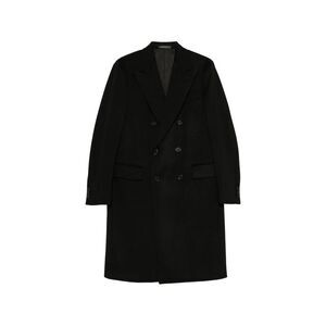 Caruso Black Coats - Double Breasted Coats Men